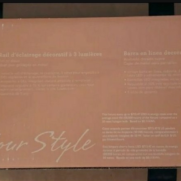 Allen + Roth Gold Track Light - Picture 3 of 4